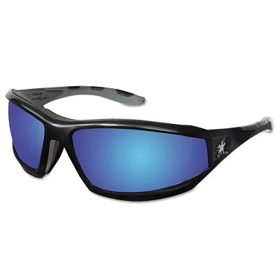 MCR Safety RP218B Reaper Protective Eyewear, Blue Diamond Mirror Lens, Duramass HC
