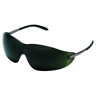 MCR Safety S21150 S21 Series Protective Eyewear Green Filter 5.0 Lens Chrome Frame Metal