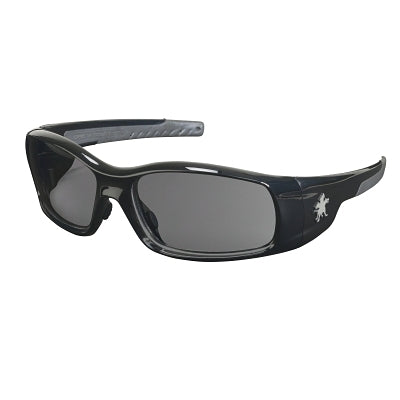 MCR Safety SR112 Swagger SR1 Series Safety Glasses Gray Lens Polycarbonate Black Frame Polycarbonate