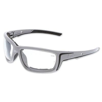MCR Safety SR520PF Swagger SR5 Foam-Lined Spoggle Safety Glasses, Polycarbonate, AF/Anti-Scratch Lens, Gray