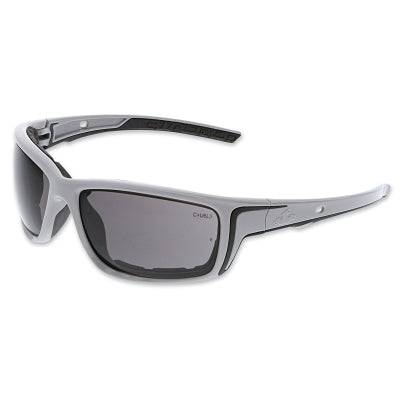MCR Safety SR522PF Swagger SR5 Foam-Lined Spoggle Safety Glasses, Polycarbonate, AF/Anti-Scratch Lens, Gray