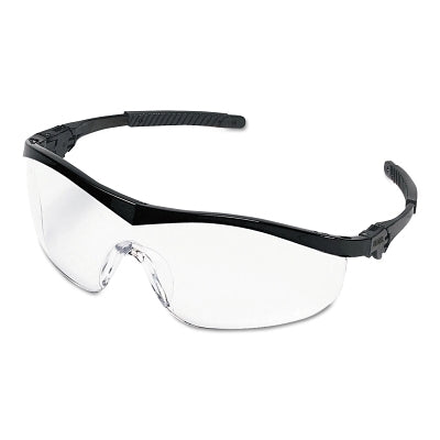 MCR Safety ST110AF ST1 Series Protective Eyewear Clear Lens Duramass Anti-Fog Black Frame Nylon