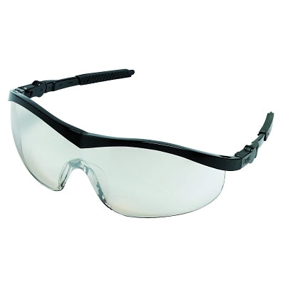 MCR Safety ST119 Storm Protective Eyewear, Indoor/Outdoor Clear Mirror Lens, Black Frame, Nylon