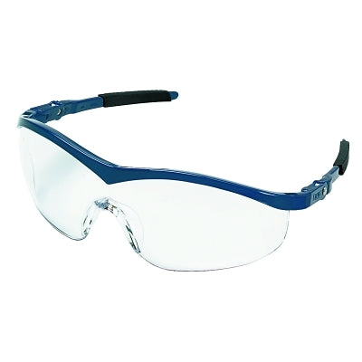 MCR Safety ST120 Storm Protective Eyewear Clear Lens Duramass Hard Coat Navy Frame Nylon