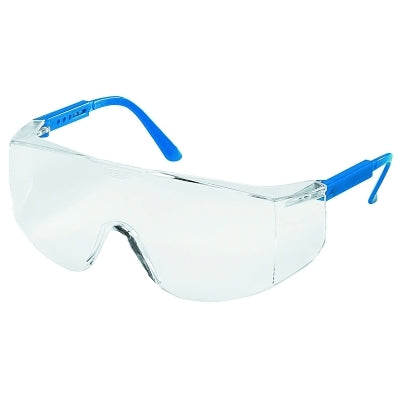 MCR Safety TC120 Tacoma Protective Eyewear Clear Lens Polycarbonate Blue Frame