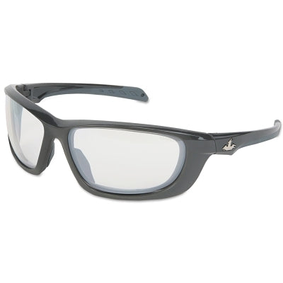 MCR Safety UD110PF USS Defense Safety Glasses, Clear Lens, MAX6 Anti-Fog, Gunmetal Frame