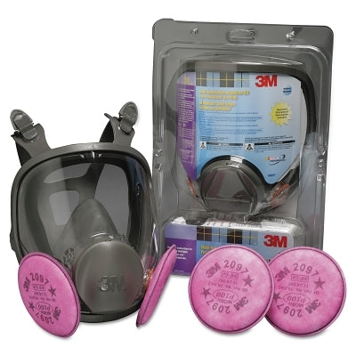 3M 7010316002 Mold Remediation Respirator Kit 69097, Large, Respiratory Protection, 4-Point Strap, 2 Kits/Case
