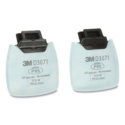 3M 7100213358 Secure Click HF-800 Series Cartridge/Filter, Particulate Filter, P95, White, 100 EA/CA
