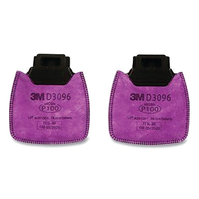 3M 7100213425 Secure Click HF-800 Series Cartridge/Filter, Particulate Filter, P100 w/Nuisance Level AG Relief, Magenta