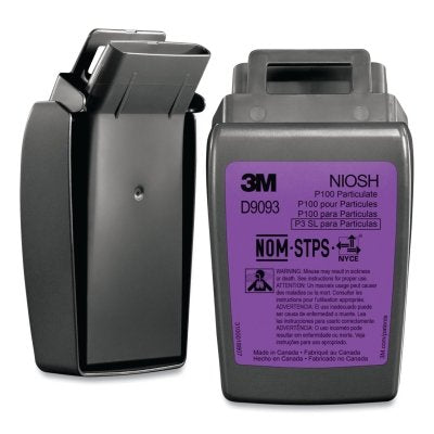 3M 7100206895 Secure Click HF-800 Series Cartridge/Filter, Hard Case P100 Particulate Filter, Black/Magenta, 144 EA/CA