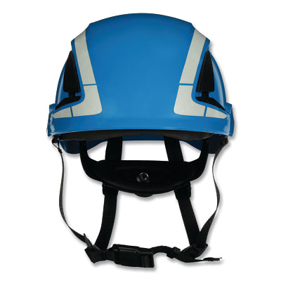 3M 7100175564 SecureFit Safety Helmet, Vented, w/Reflective Tape, Blue