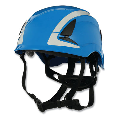 3M 7100175556 SecureFit Safety Helmet, w/Reflective Tape, Blue
