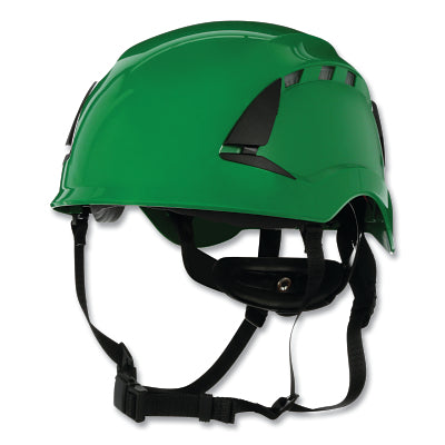 3M 7100175581 SecureFit Safety Helmet, Vented, Green