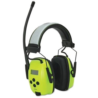 Honeywell Howard Leight 1030390 Sync Hi-Vis Digital AM/FM Radio Earmuff, 25 dB, Hi-Vis Green
