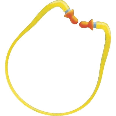 Honeywell Howard Leight QB1HYG QB1HYG Banded Earplugs, Polyurethane, Orange/Red, Banded