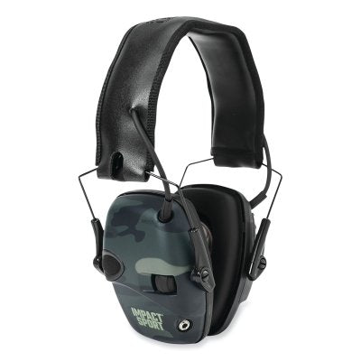 Honeywell Howard Leight R-02527 Impact Sport Earmuff, 22dB, Black MultiCam, Over The Head