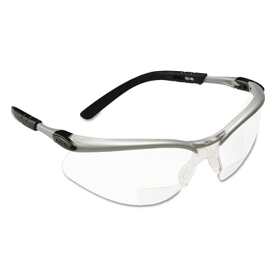 3M 7000127491 BX Safety Eyewear, +2.5 Diopter Polycarbon Hard Coat Lenses, Silver/Black Frame