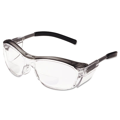 3M 7000052798 Nuvo Reader Protective Eyewear, +2.0 Diopter, Clear Anti-Fog Lens, Gray Frame