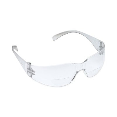 3M 7000127513 Virtua Reader Safety Glasses, Clear Lens, Polycarbonate, Anti-Scratch, Anti-Fog, Clear Plastic Frame, 2.5 Diopter