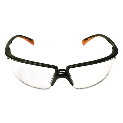 3M 7000127535 Privo Safety Eyewear, Clear Lens, Polycarbonate, Anti-Fog, Black Frame