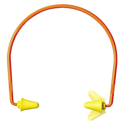 3M 7000127170 E-A-Rflex 28 Semi-aural Hearing Protector, ABS, Polyurethane, Yellow, Banded