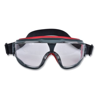 3M GC501NSGAF GoggleGear 500 Series Goggles, Universal, Plastic/Gray Frame, Clear Scotchgard Anti-Fog Lens, Neoprene Strap