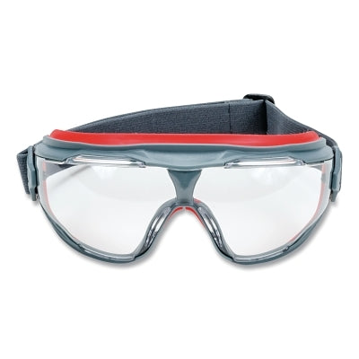 3M 7100079187 GoggleGear 500 Series Goggles, Universal, Plastic/Gray Frame, Clear Scotchgard Anti-Fog Lens, Cloth Strap