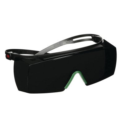 3M 7100220603 SecureFit 3700 Series Safety Glasses, Over-The-Glass, PC, Anti-Scratch, Gray 5.0 IR, PC Black Frame