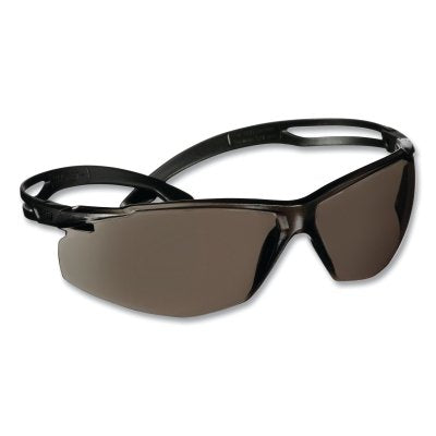 3M 7100228722 SecureFit 500 Series Protective Eyewear, Polycarbonate, Anti-Scratch, Anti-Fog, Gray Shade, Black Plastic Frame