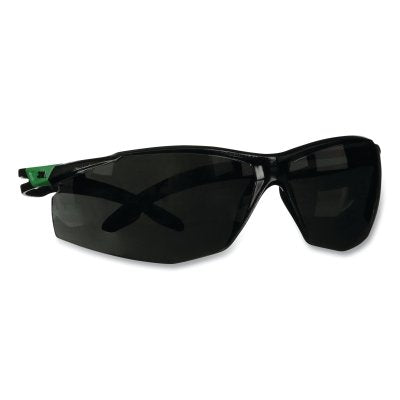 3M 7100239205 SecureFit 500 Series Protective Eyewear, Polycarbonate, Anti-Scratch, Anti-Fog, 5.0 IR Shade, Green/Black PC Frame