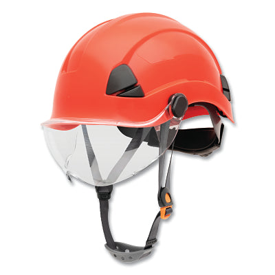 Honeywell Fibre-Metal FSH10015 Safety Helmet, 6-point Ratchet Suspension, Not-Vented, Red