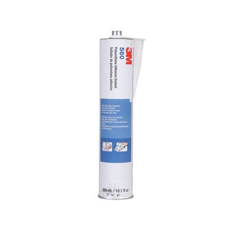 3M 560 Polyurethane Adhesive Sealant, Black 10.5 Oz. Cartridge