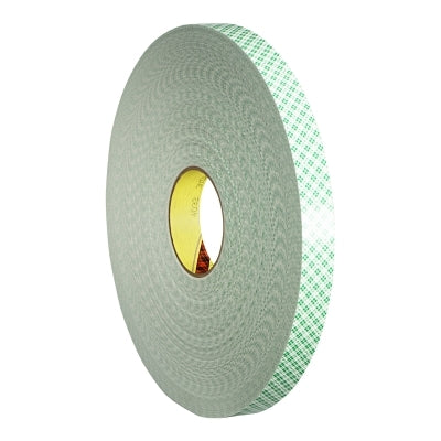 3M 7000048485 Double Coated Urethane Foam Tape, 3/4 in x 72 yd, 62.5 mil, Green