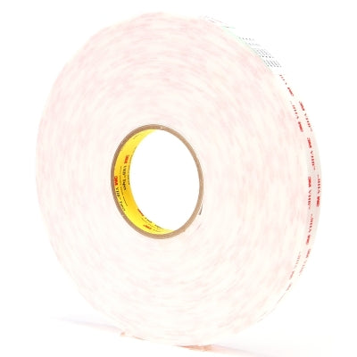 3M 7000028870 VHB Tape, 4950, 3/4 in W x 36 yd L, 45 mil, White