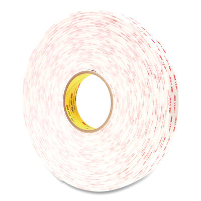 3M 7000028871 VHB Tape, 4950, 1 in W x 36 yd L, 45 mil, White