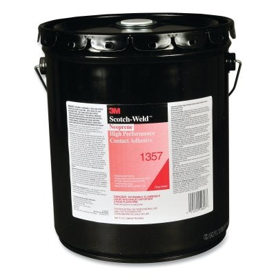 3M 7000000804 Neoprene High Performance Contact Adhesive 1357, 5 gal, Gray