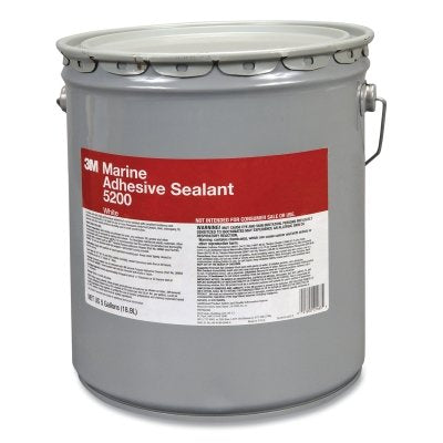 3M 7010325698 Marine Adhesive Sealant, 5 Gallon, Pail, White