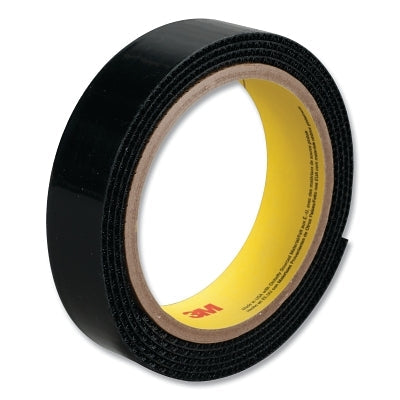 3M 7000052223 SJ3518FR Flame Resistant Loop Fastener, 2 in W, 50 yd L, 3 mil thick, Black