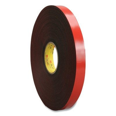 3M 7000123925 VHB Tape, 4655, 1 in W x 36 yd L, 62 mil Thick, Dark Gray