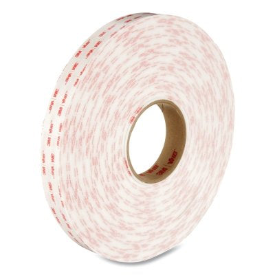 3M 7000123498 VHB Tape, 4950, 1 in W x 36 yd L, 45 mil Thick, White