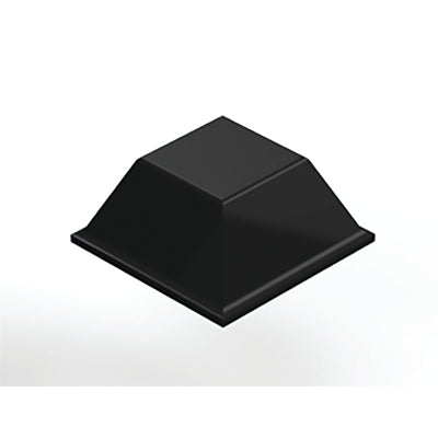 3M 70070182889 Bumpon Protective Product, SJ5018, Square-Tapered with Flat Top, PU, 0.5 in L x 0.5 in W x 0.228 in H, Black, 3000 per case
