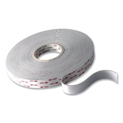 3M 7000048520 VHB Tape, 4955, 3/4 in W x 36 yd L, 80 mil Thick, White
