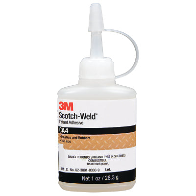 3M 7000000893 Scotch-Weld Instant Adhesive CA40, 1 fl oz Bottle, Clear