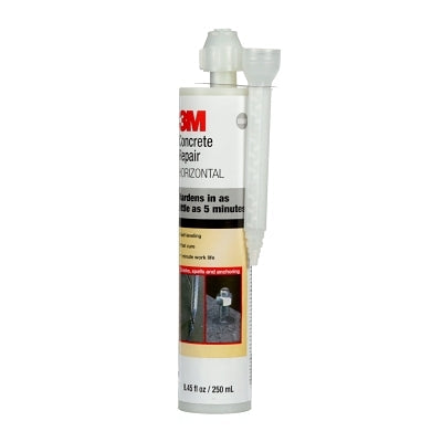 3M 7000046375 600 Self-Leveling Concrete Repair, 8.4 oz Cartridge, Black; Yellow