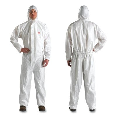 3M 7000089666 Disposable Protective Coverall 4510 Series, Hooded, White, 3X-Large, Hooded