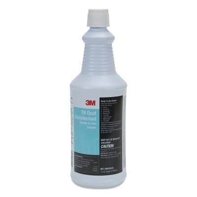 3M 7100034339 TB Quat Disinfectant Ready-To-Use Cleaner, 1 qt, Bottle, Pleasant Lemon Fragrance