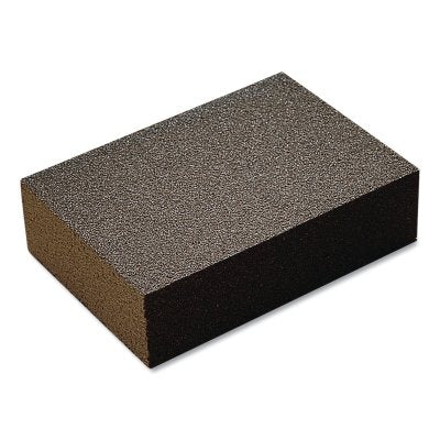 3M 7010309139 Wood Sanding Sponge, Aluminum Oxide, 4-3/4 in L X 3-3/4 in W, Medium Grade