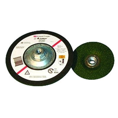 3M 7000118597 Green Corps Flexible Grinding Wheel, Quick Change, 4-1/2 in Dia, 1/8 in Thick, 36 Grit , Ceramic
