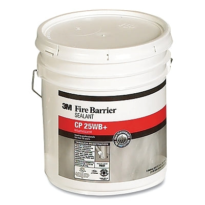 3M 7000006379 Fire Barrier Sealant, CP 25WB+, 5 gal, pail, Red