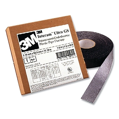 3M 7000006380 Fire Barrier Ultra GS Wrap Strip, 2 in W x 40 ft L, Black